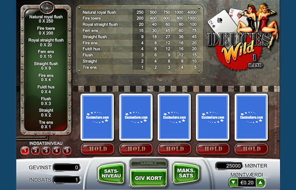 Deuces Wild er et vildt video poker spil, som du uden tvivl bør prøve af på dit lokale casino