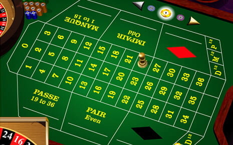 Her er et eksempel på en fransk roulette, hvor en del er skrevet på det franske sprog, men hvor spilforløbet ellers er det samme og med de samme regler