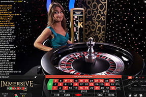 Live immersive roulette fra casinoet