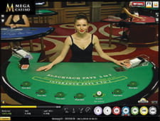 Mega Casinos form for Live Blackjack