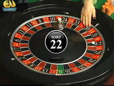 Live roulette kan nemt tilgås fra EUcasino
