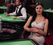 Eksempel på en live dealer hos Maria Casino