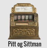 Den første spillemaskine nogensinde fra Pitt og Sittman