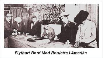 Eksempel på en historisk udgave af en roulette på et fritstående bord