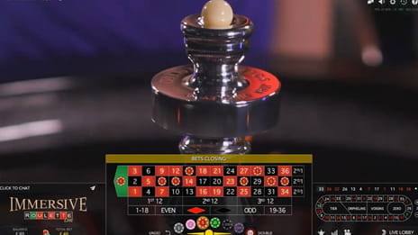 Immersive Roulette fra et online casino