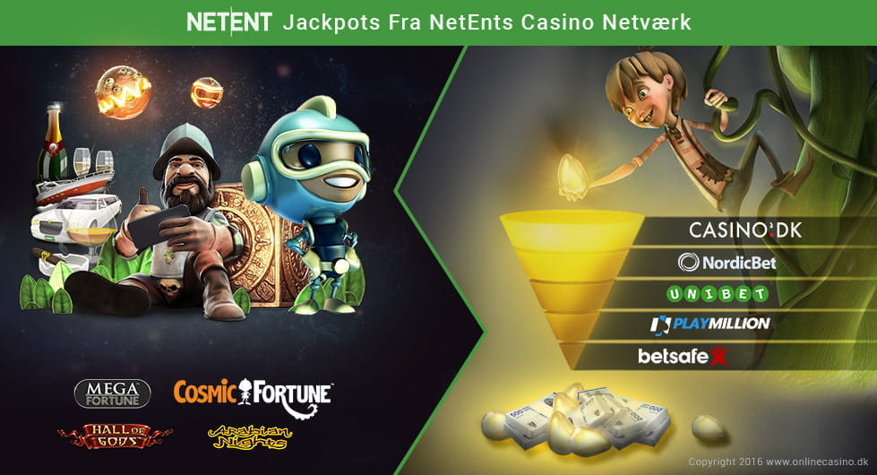 Eksempler på populære NetEnt jackpot casino slots