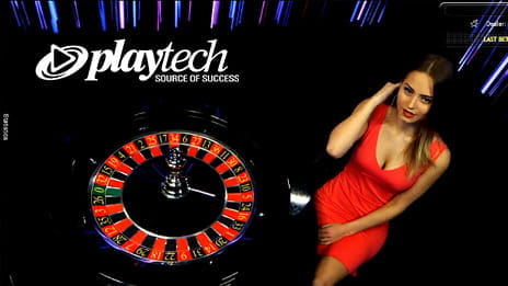 Eksempel på et live casino fra Playtech
