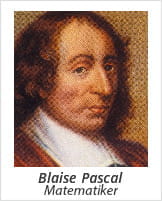 Her ser du faderen til roulettens spil den franske matematiker Blaise Pascal