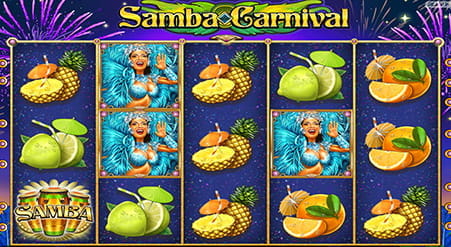 En meget givende multiplikator på online slottet Samba Carnival