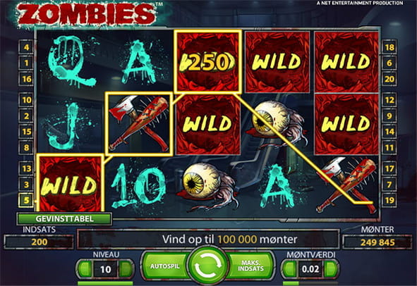 Spil Zombie spillemaskinen gratis og spil derefter for ægte penge på et af DKs bedste casinoer