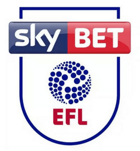 Sky Bet logoet for deres samarbejde med EFL
